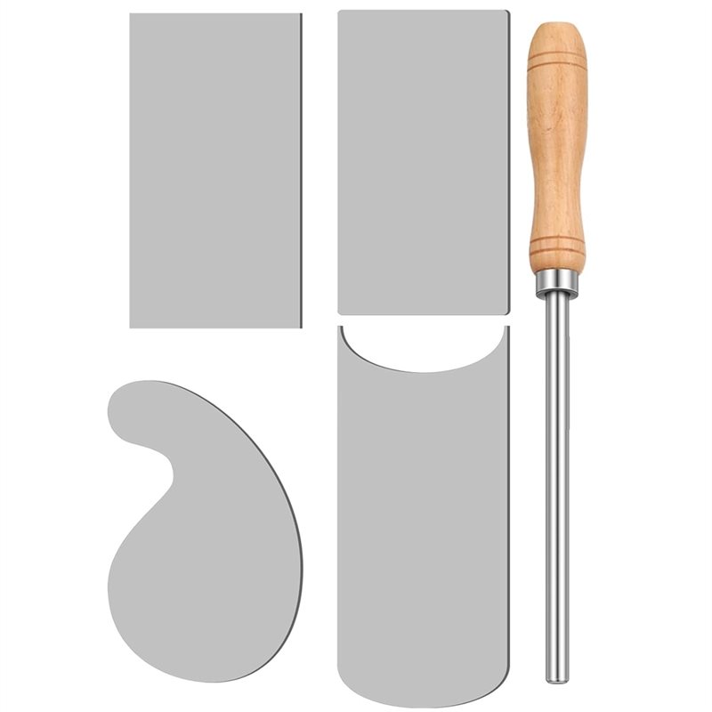 Card Scraper Cabinet - AB34-Kartenschaber, Polierwerkzeug und 4-teiliges Schrankschaber-Set für