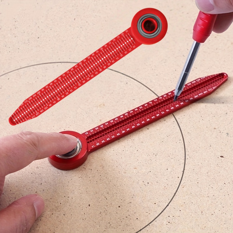 Workshop Measuring Tools - Präzisions-Holzbearbeitungs-Zirkel & Anreißlineal mit Lochlehre -