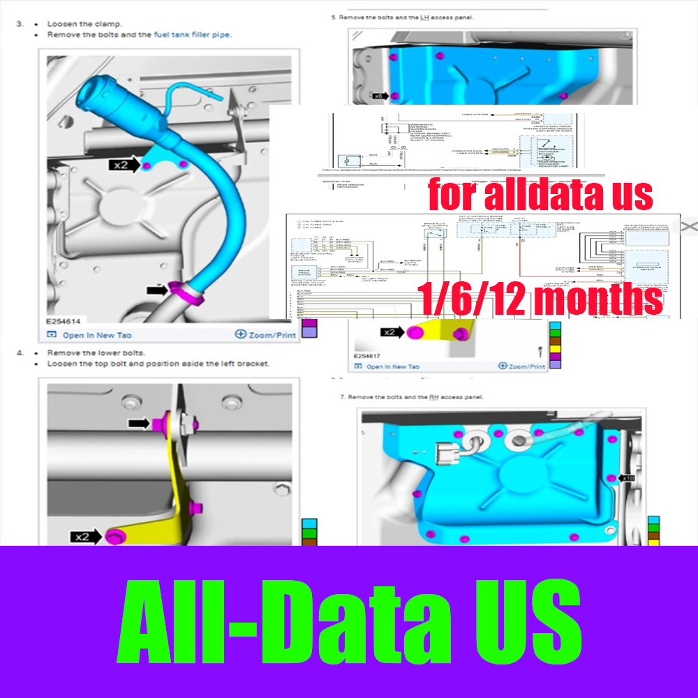 Workshop Tools Diagram - 2026 Online-Konto für Alldata US Vollversion