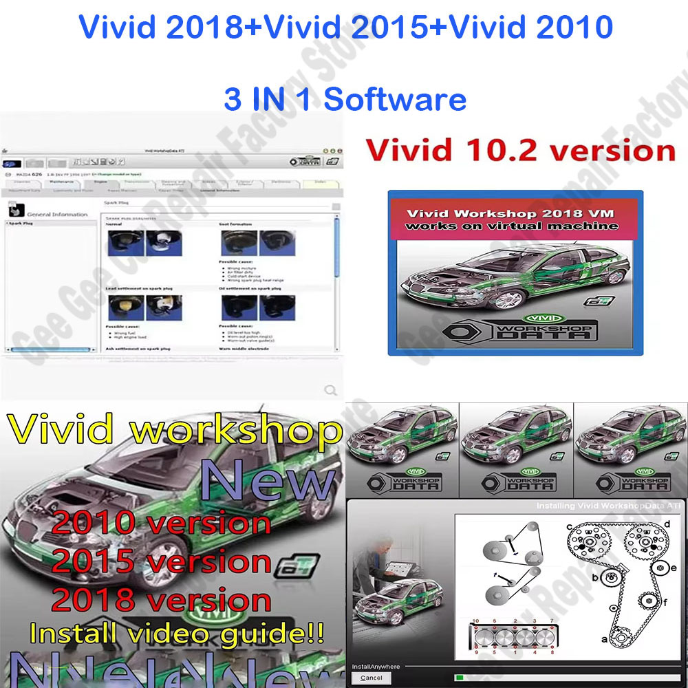 Workshop Tools Diagram - Vivid 2018, Vivid 2015, Vivid 2010