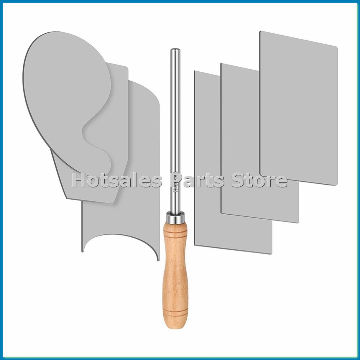Card Scraper Cabinet - Kartenschaber und 6-teiliges Schrankschaber-Set für Holzbearbeitung,