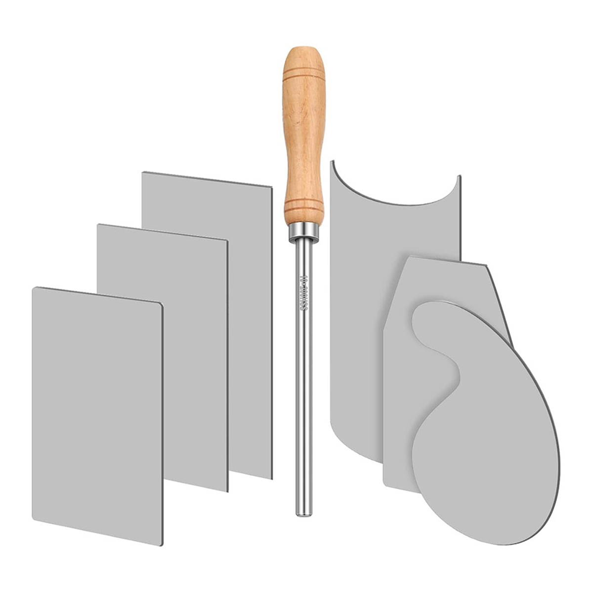 Card Scraper Cabinet - ABAB Kartenschaber-Polierer und 6-teiliges Schrankschaber-Set für