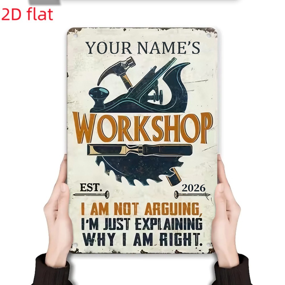 [2D Flach] 1 Stück individuell – Workshop Tools And Names Bewertung und Preis