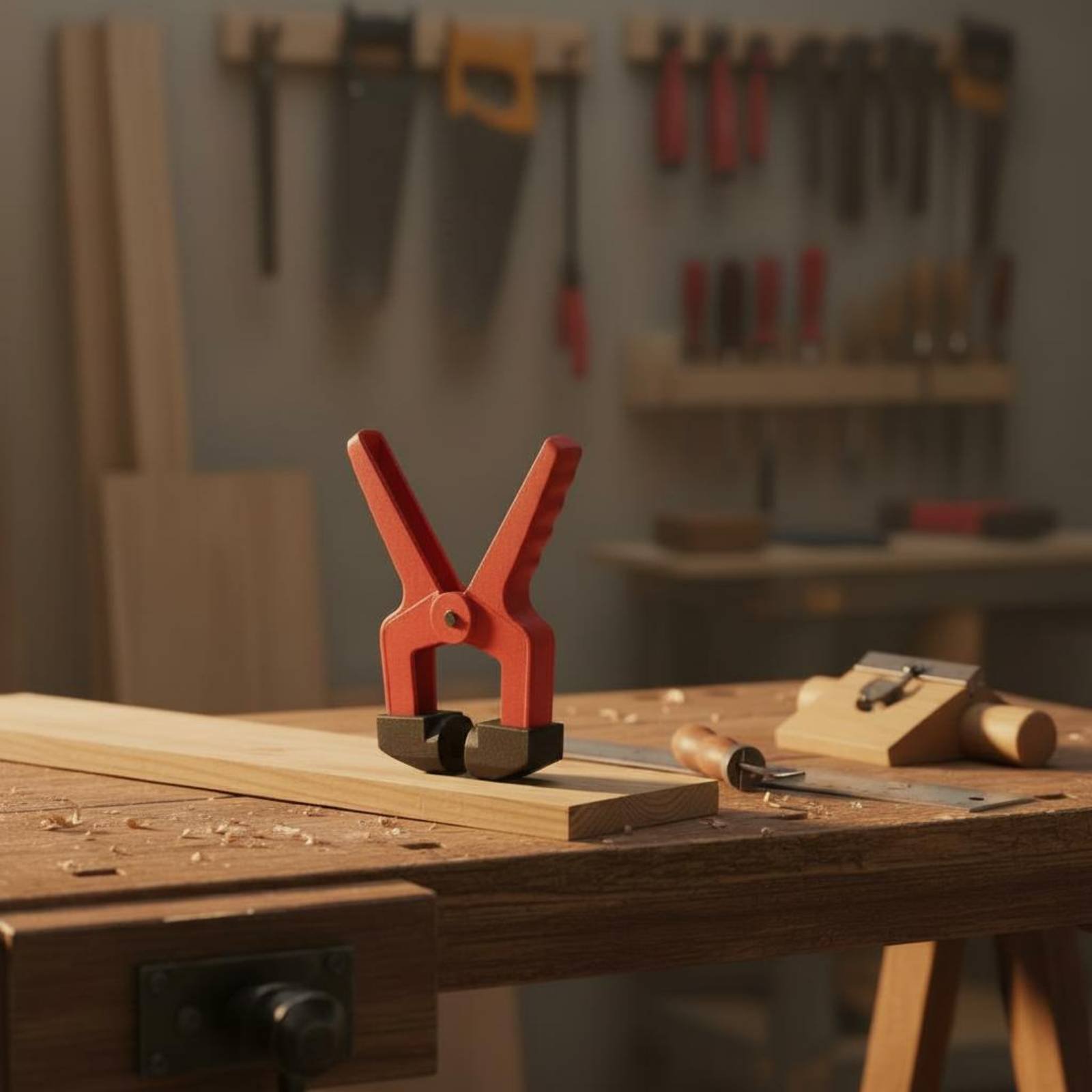 Dreieckige Klemme, rote Kunsts – Tools For Woodworking Workshop Bewertung und Preis