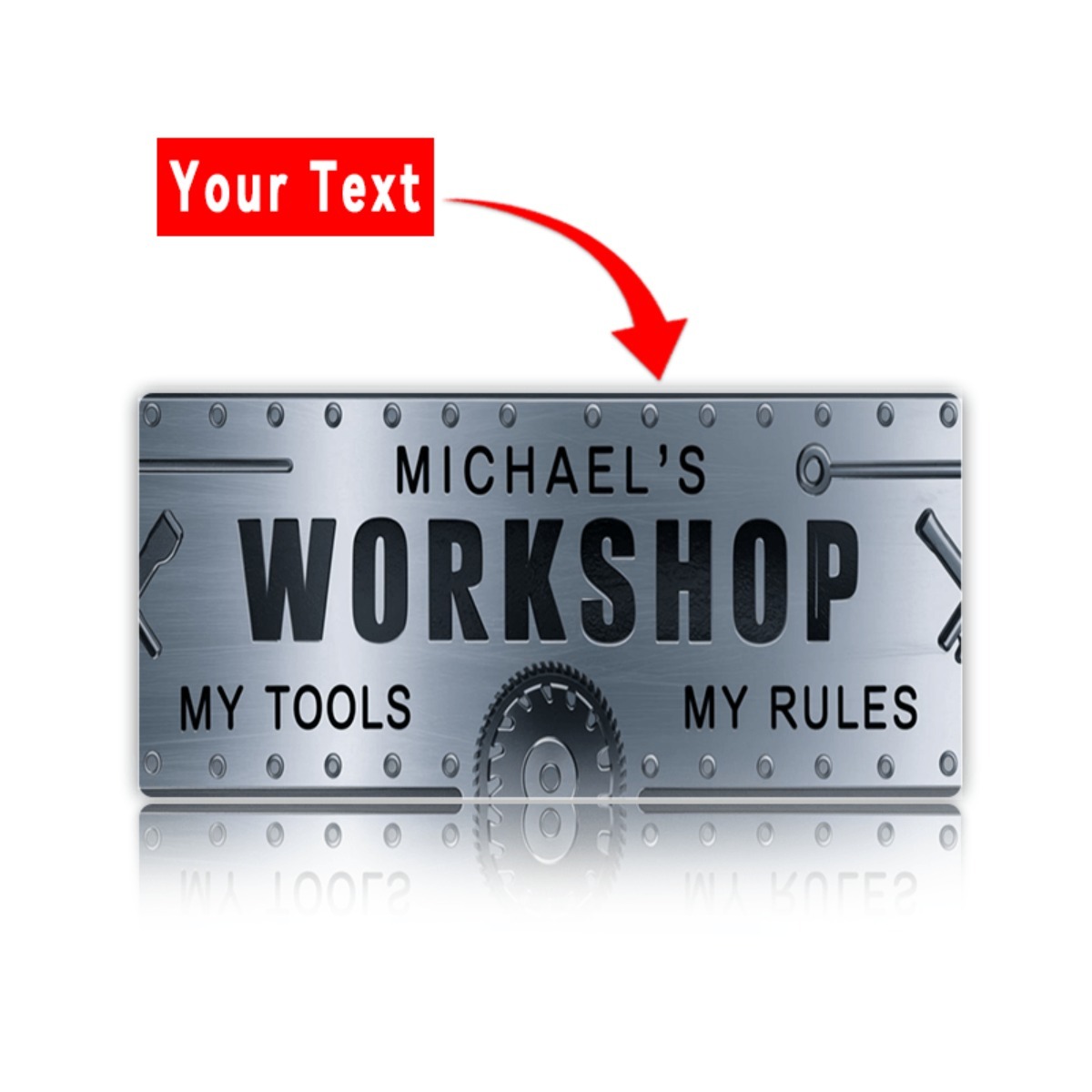 Personalisiertes Namens-Werkst – Workshop Tools And Names Bewertung und Preis