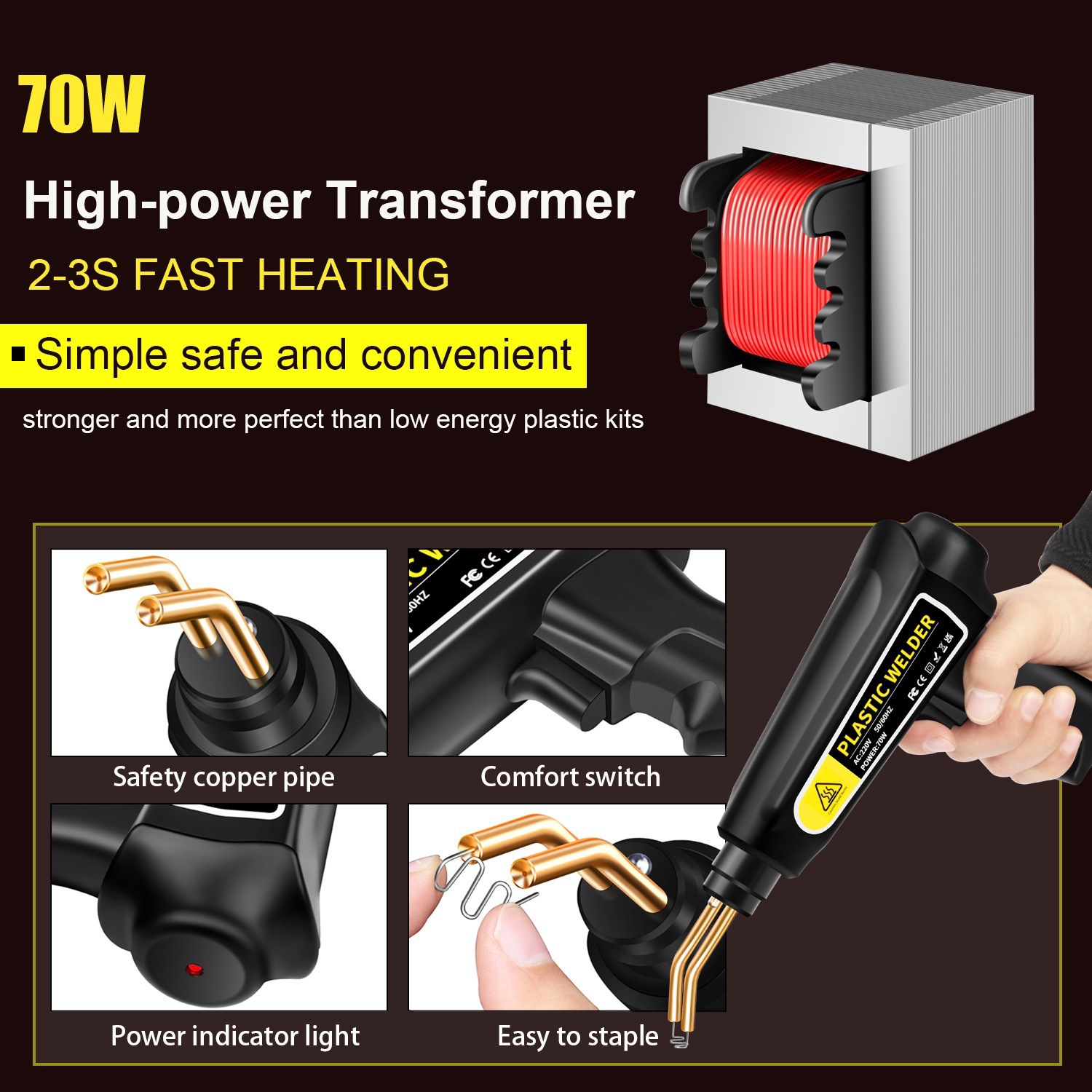 70W Kunststoffschweißgerät Rep – Tools For Welding Workshop Bewertung und Preis