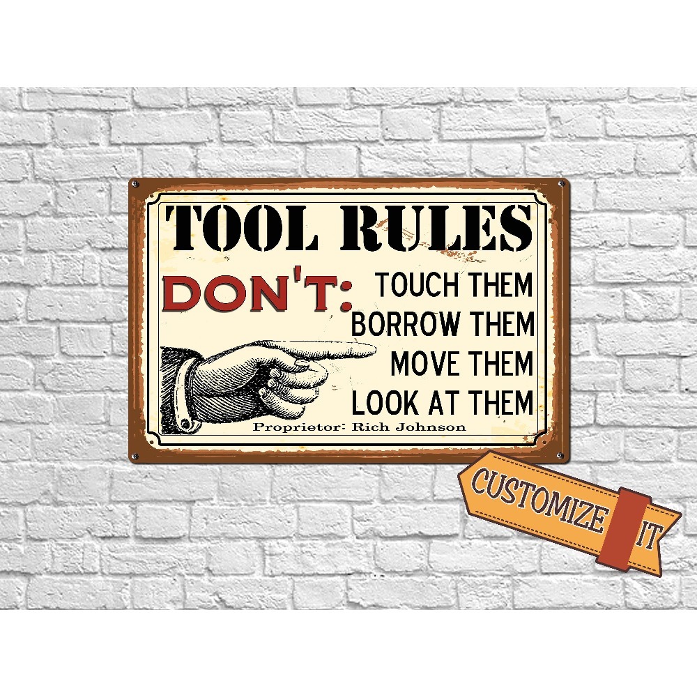 1 Stück Anpassbare Werkzeugreg – Workshop Tools And Names Bewertung und Preis