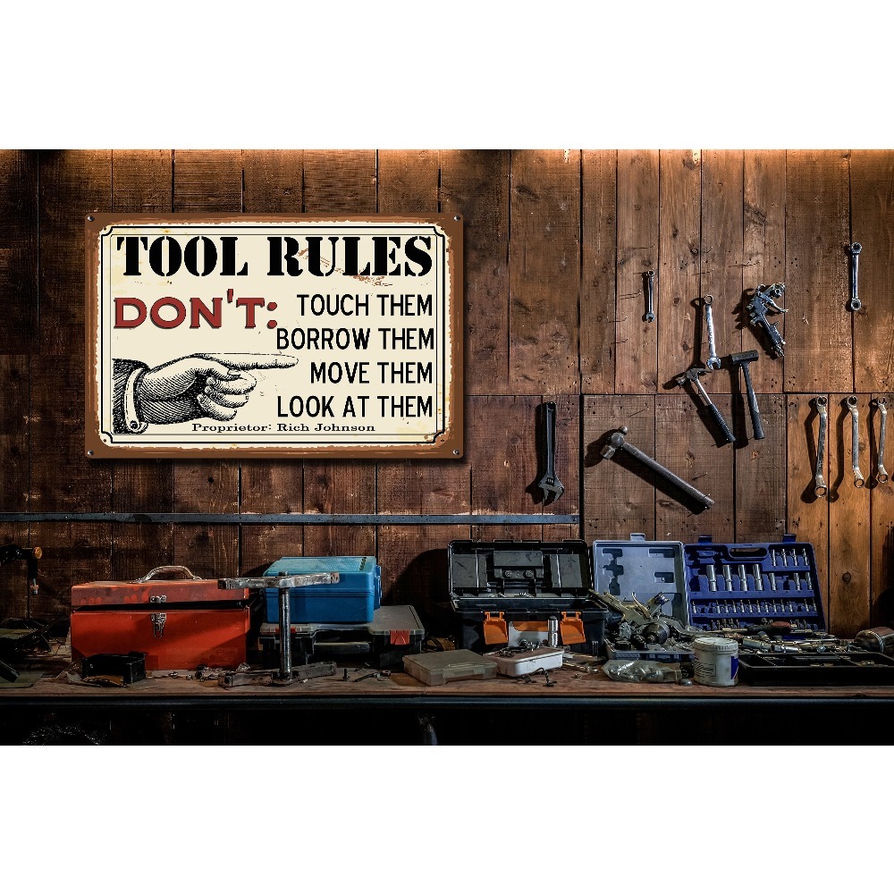 1 Stück Anpassbare Werkzeugreg – Workshop Tools And Names Bewertung und Preis