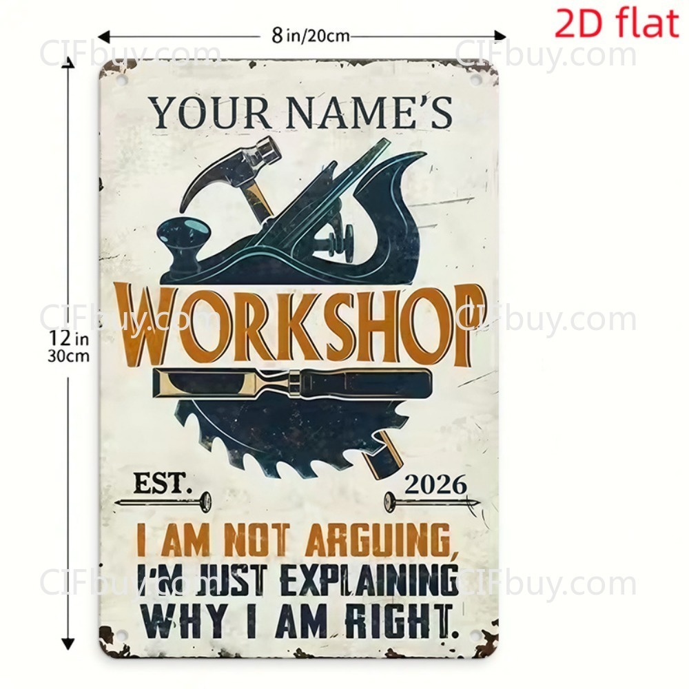 2D Flaches Individuelles Namen – Workshop Tools And Names Bewertung und Preis