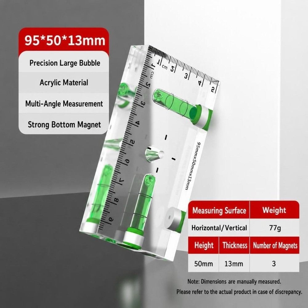 1 Stück Acryl-Mini-Wasserwaage – Workshop Measuring Tools Bewertung und Preis