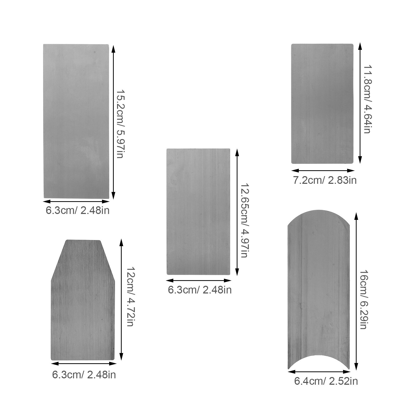 6-teiliges Mehrform-Schrank-Sc – Card Scraper Cabinet Bewertung und Preis