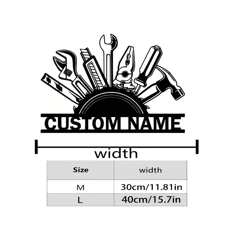 Personalisierte Metall-Werkzeu – Workshop Tools And Names Bewertung und Preis